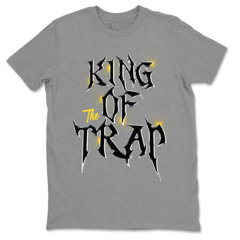 Air Jordan 4 Thunder Sneaker Match Tees King Of The Trap Sneaker Tees Air Jordan 4 Retro Thunder T Shirt Unisex Shirts Heather Grey 2