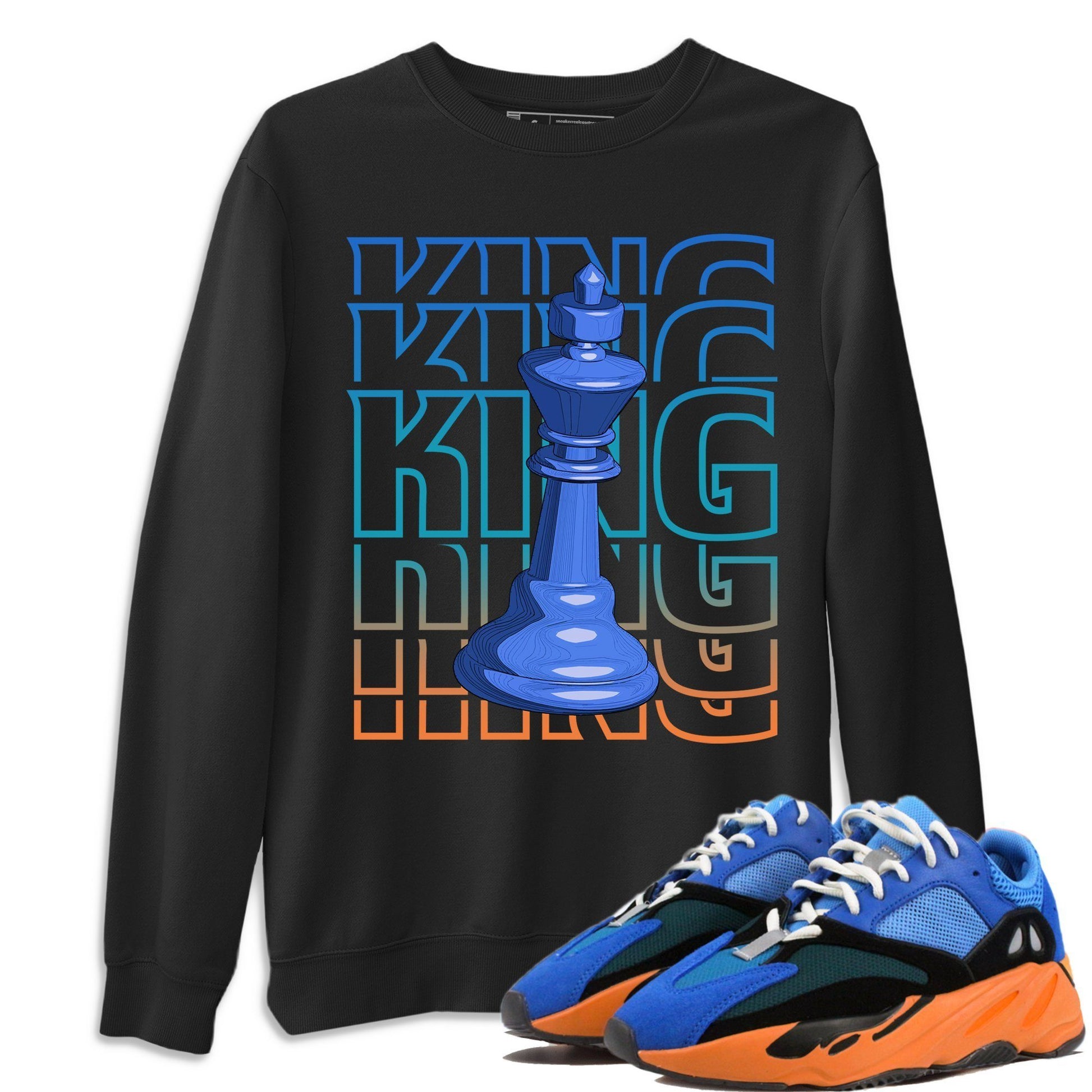 Yeezy 700 Bright Blue Sneaker Match Tees King Sneaker Tees Yeezy 700 Bright Blue Sneaker Release Tees Unisex Shirts