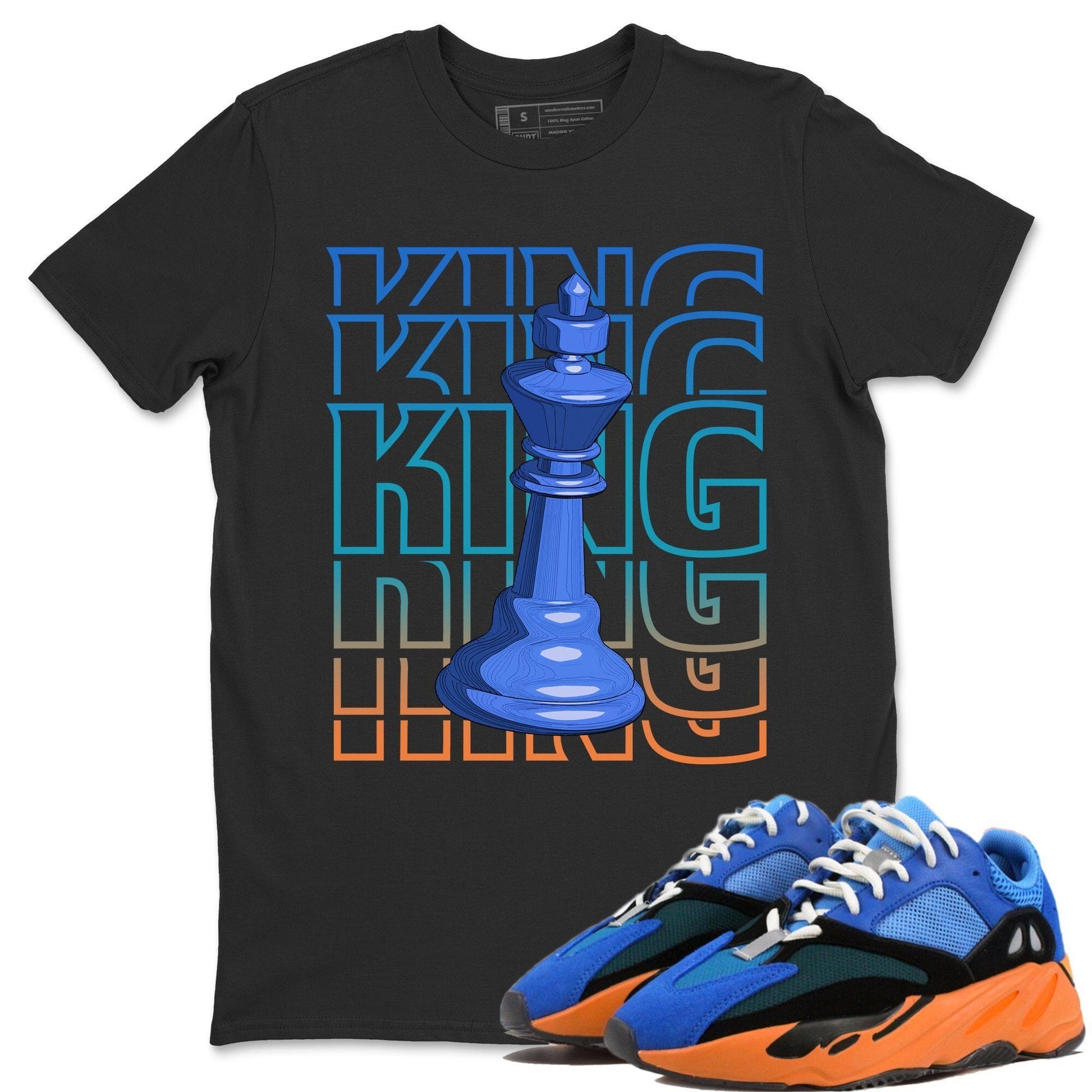 Yeezy 700 Bright Blue Sneaker Match Tees King Sneaker Tees Yeezy 700 Bright Blue Sneaker Release Tees Unisex Shirts