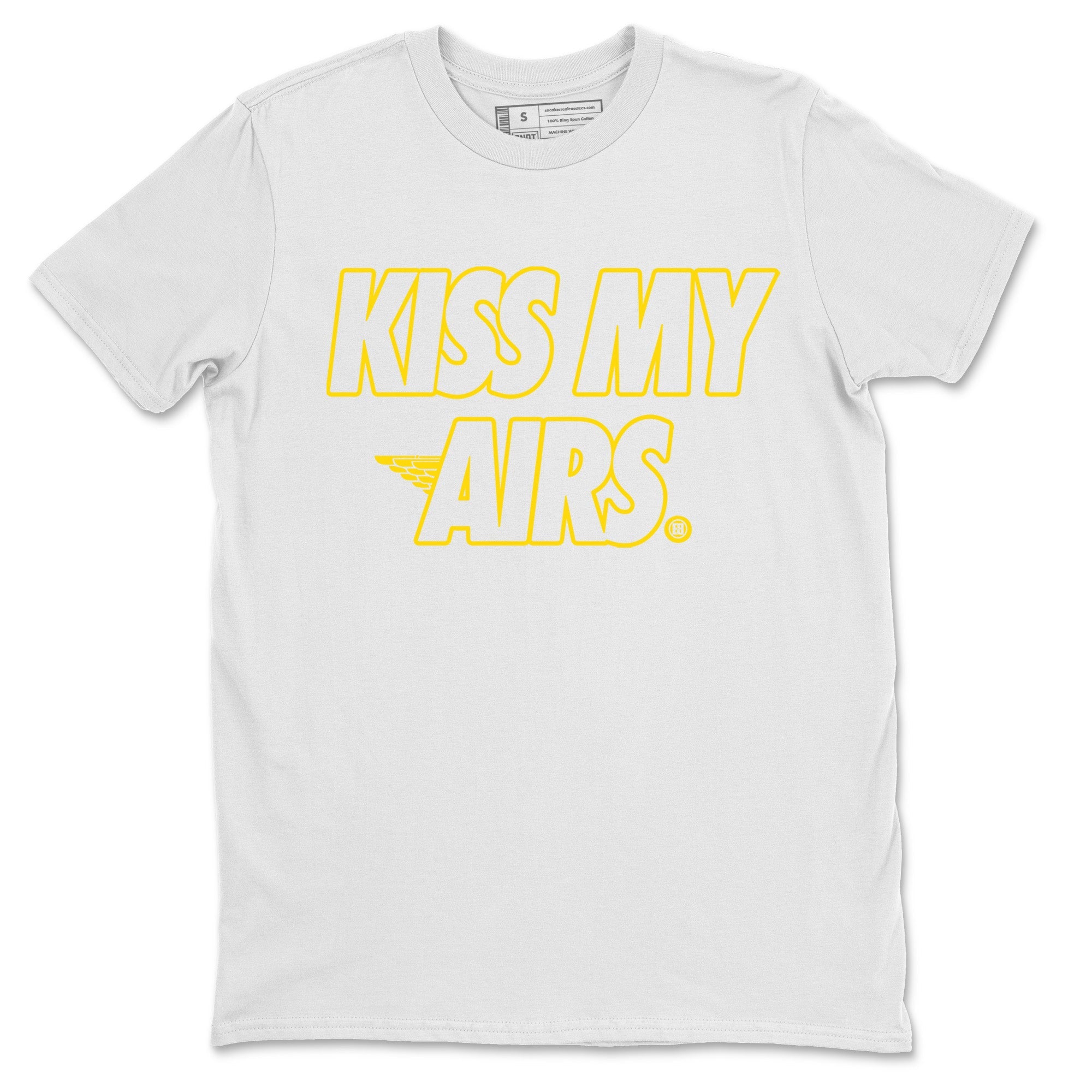 Air Jordan 4 Thunder Sneaker Match Tees Kiss My Airs Sneaker Tees Air Jordan 4 Retro Thunder Sneaker Release Tees Unisex Shirts White 2
