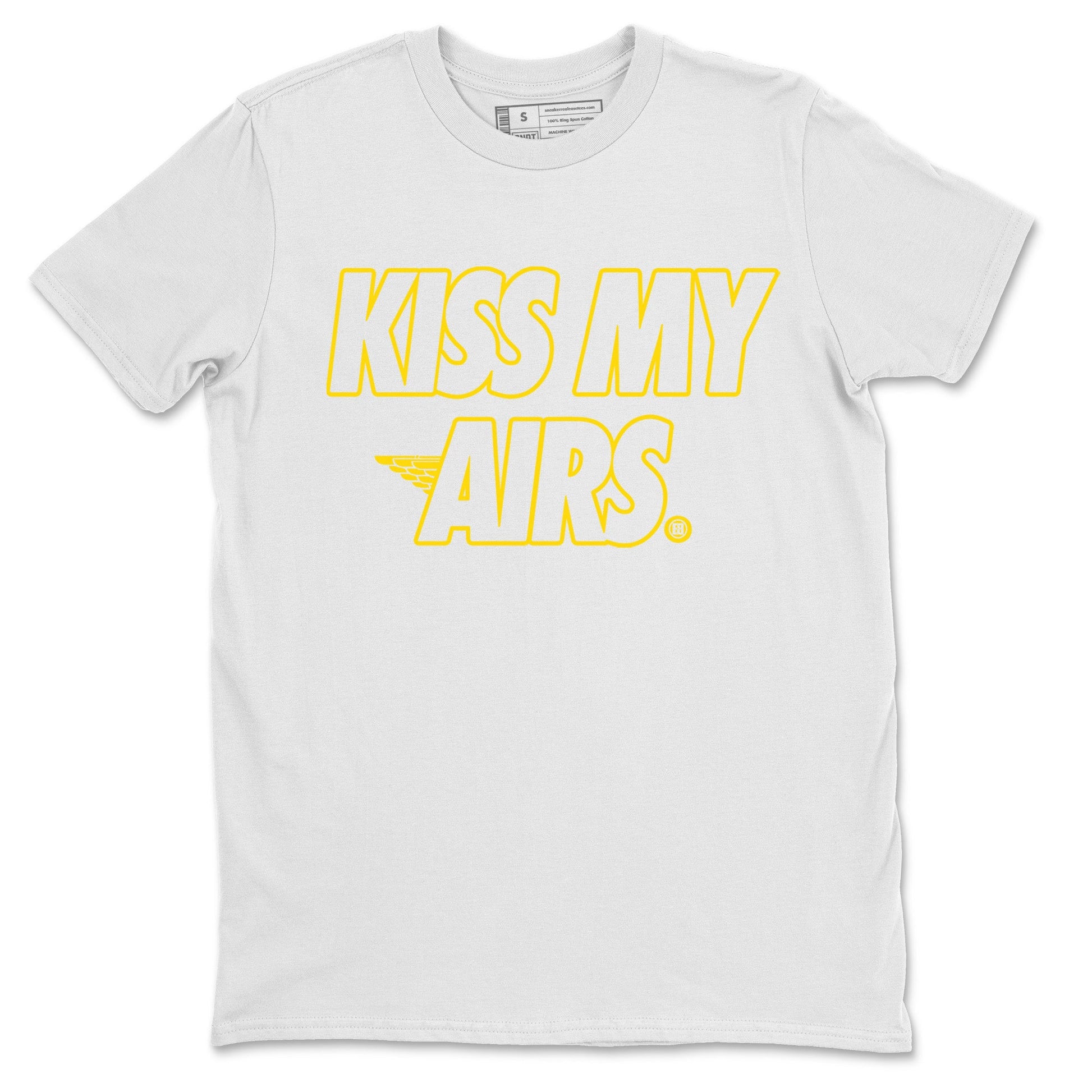 Air Jordan 4 Thunder Sneaker Match Tees Kiss My Airs Sneaker Tees Air Jordan 4 Retro Thunder Sneaker Release Tees Unisex Shirts White 2