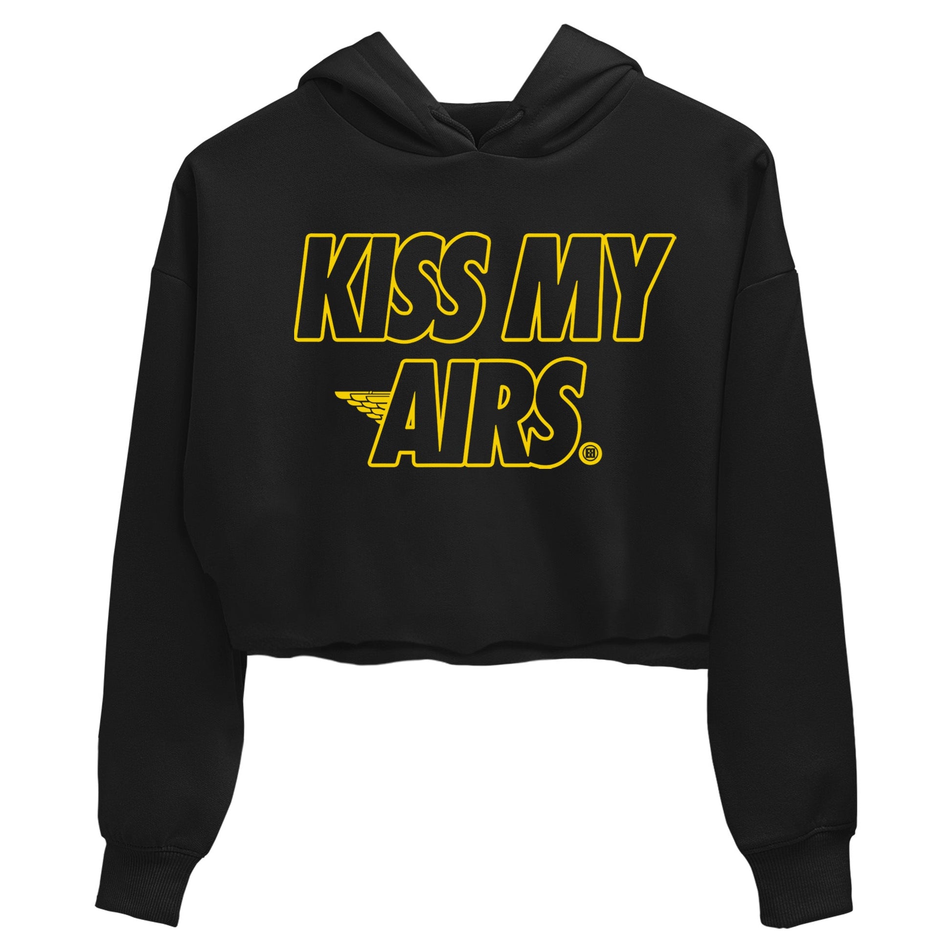 Air Jordan 4 Thunder Sneaker Match Tees Kiss My Airs Sneaker Tees Air Jordan 4 Retro Thunder Sneaker Release Tees Women's Shirts Black 2