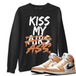 Jordan 1 Brushstroke Sneaker Match Tees Kiss My Ass Sneaker Tees Jordan 1 Brushstroke Sneaker Release Tees Unisex Shirts