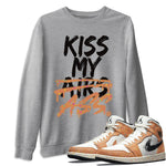 Jordan 1 Brushstroke Sneaker Match Tees Kiss My Ass Sneaker Tees Jordan 1 Brushstroke Sneaker Release Tees Unisex Shirts