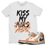 Jordan 1 Brushstroke Sneaker Match Tees Kiss My Ass Sneaker Tees Jordan 1 Brushstroke Sneaker Release Tees Unisex Shirts