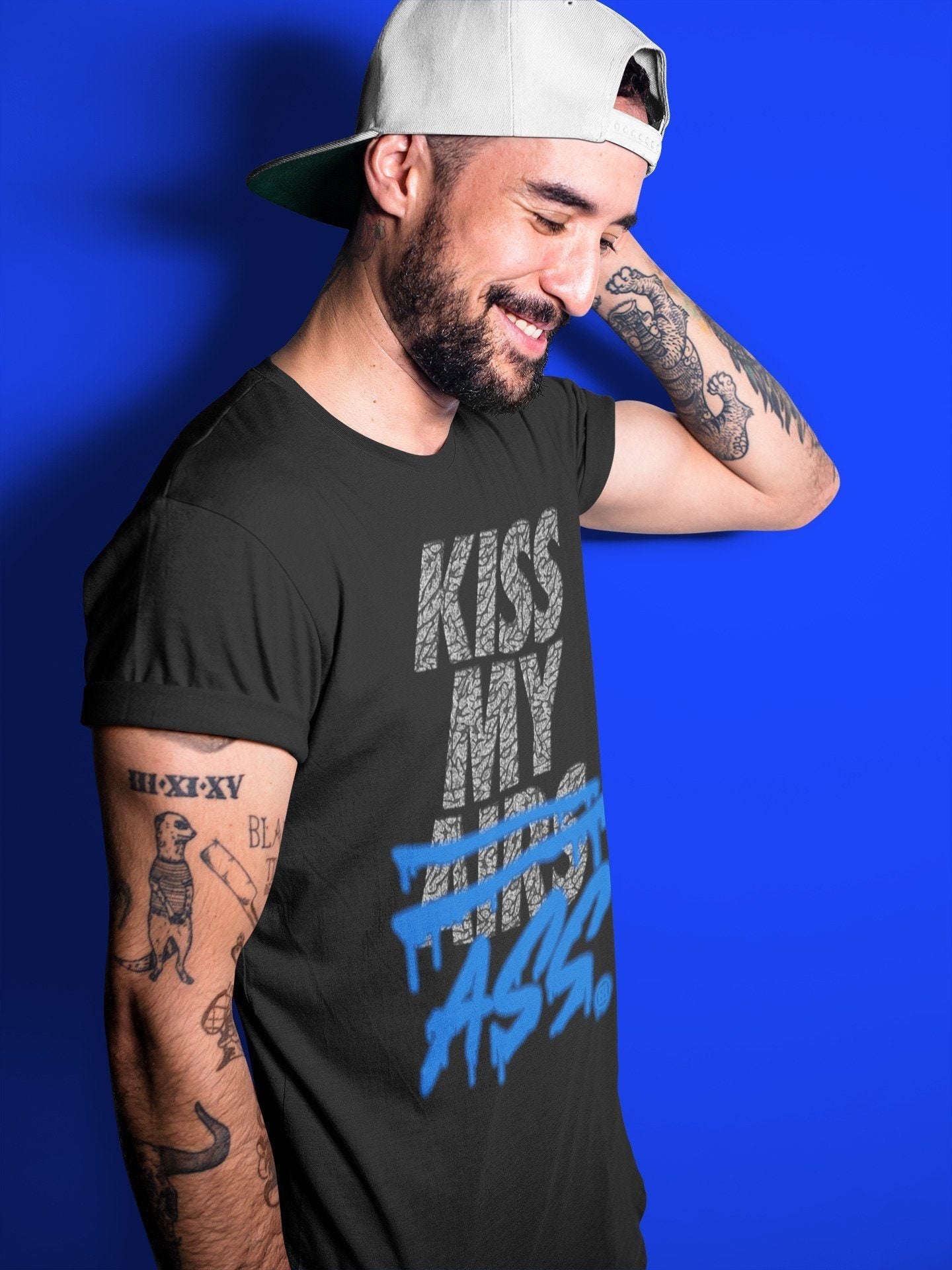 Jordan 3 Racer Blue Sneaker Match Tees Kiss My Ass Sneaker Tees Jordan 3 Racer Blue Sneaker Release Tees Unisex Shirts