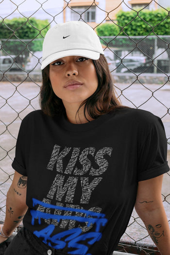Jordan 3 Racer Blue Sneaker Match Tees Kiss My Ass Sneaker Tees Jordan 3 Racer Blue Sneaker Release Tees Unisex Shirts