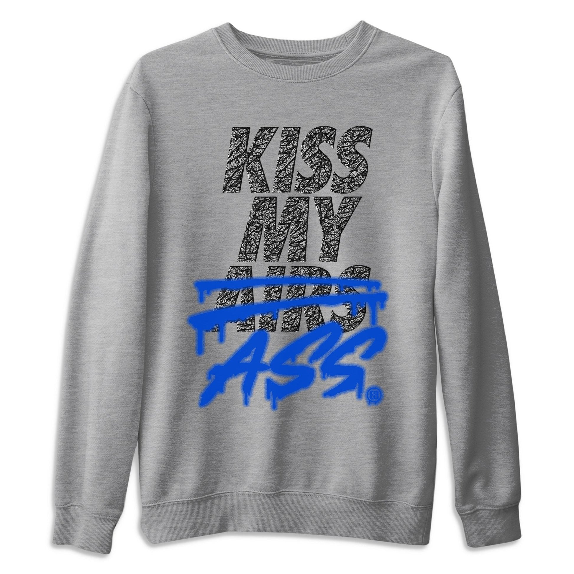 Jordan 3 Racer Blue Sneaker Match Tees Kiss My Ass Sneaker Tees Jordan 3 Racer Blue Sneaker Release Tees Unisex Shirts