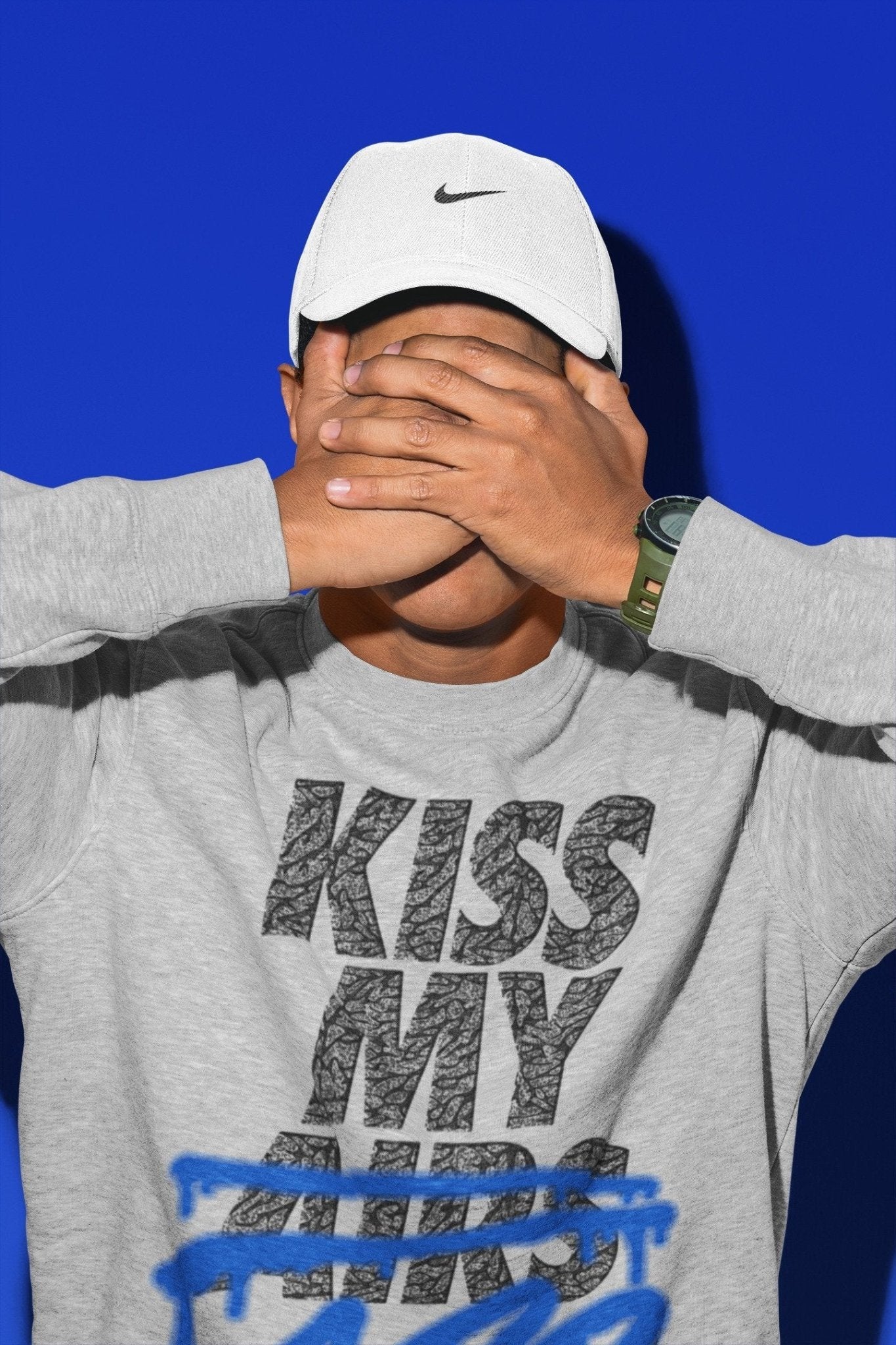 Jordan 3 Racer Blue Sneaker Match Tees Kiss My Ass Sneaker Tees Jordan 3 Racer Blue Sneaker Release Tees Unisex Shirts