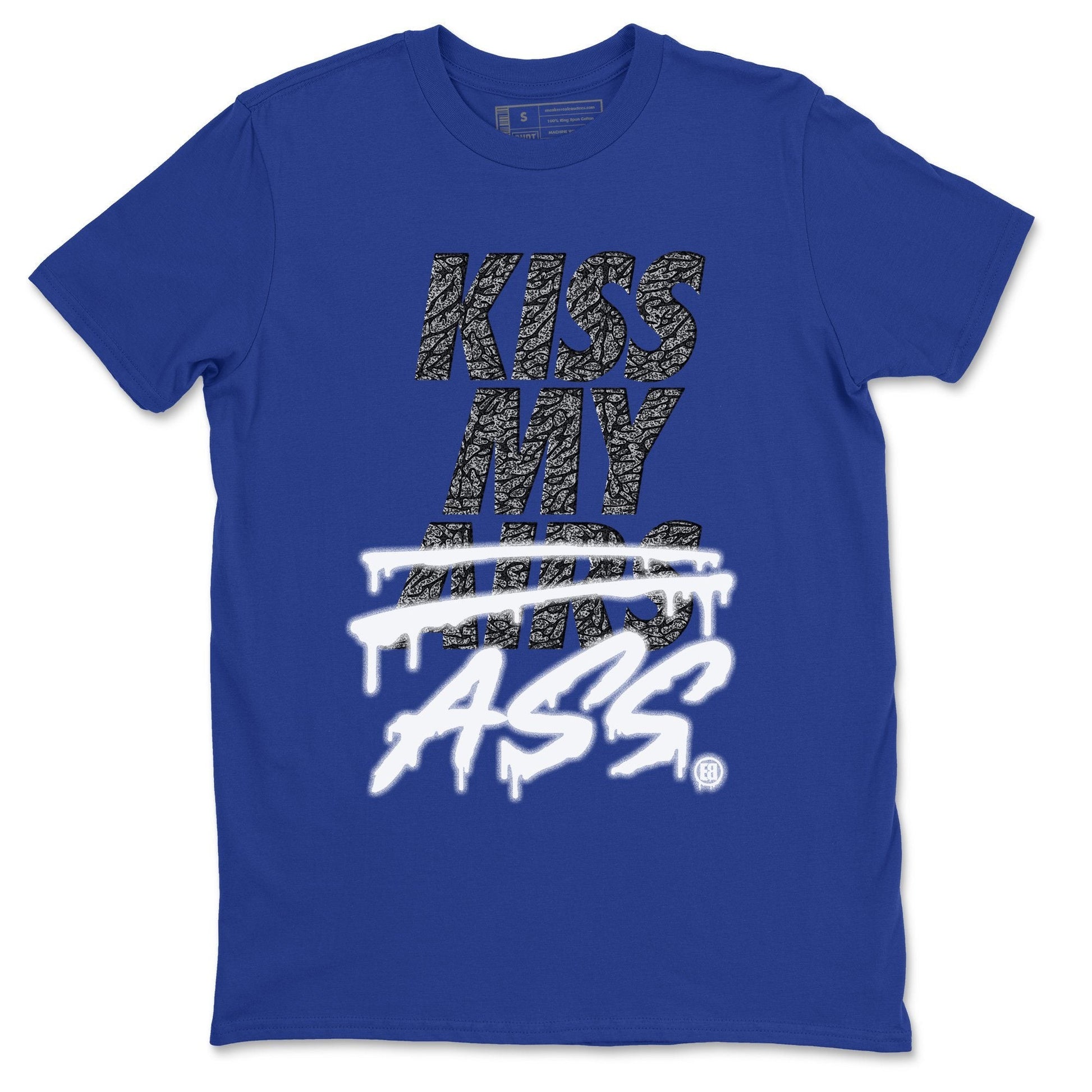 Jordan 3 Racer Blue Sneaker Match Tees Kiss My Ass Sneaker Tees Jordan 3 Racer Blue Sneaker Release Tees Unisex Shirts