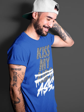 Jordan 3 Racer Blue Sneaker Match Tees Kiss My Ass Sneaker Tees Jordan 3 Racer Blue Sneaker Release Tees Unisex Shirts