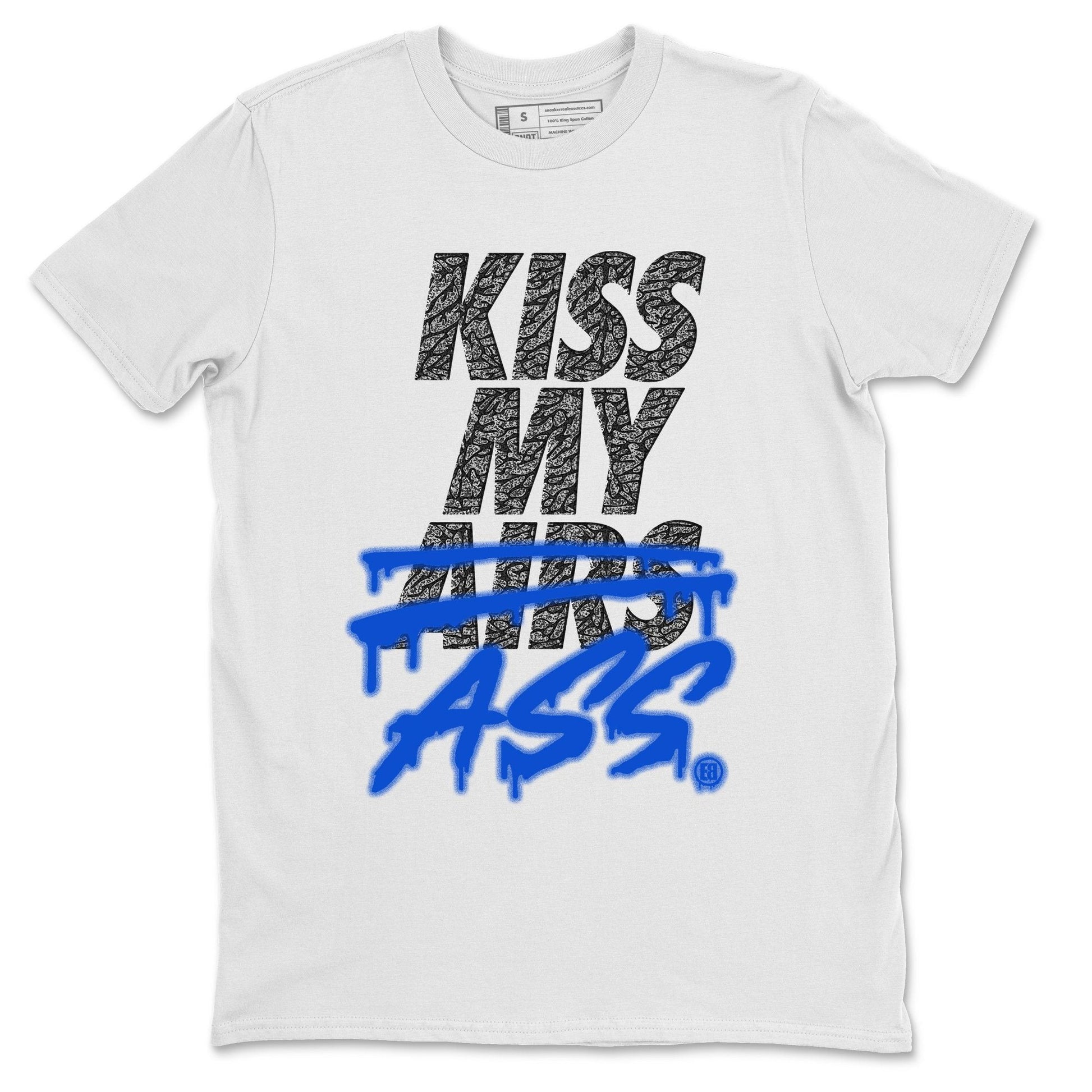 Jordan 3 Racer Blue Sneaker Match Tees Kiss My Ass Sneaker Tees Jordan 3 Racer Blue Sneaker Release Tees Unisex Shirts