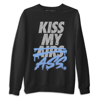 Jordan 4 University Blue Sneaker Match Tees Kiss My Ass Sneaker Tees Jordan 4 University Blue Sneaker Release Tees Unisex Shirts