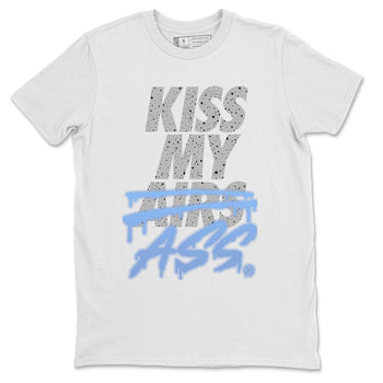 Jordan 4 University Blue Sneaker Match Tees Kiss My Ass Sneaker Tees Jordan 4 University Blue Sneaker Release Tees Unisex Shirts