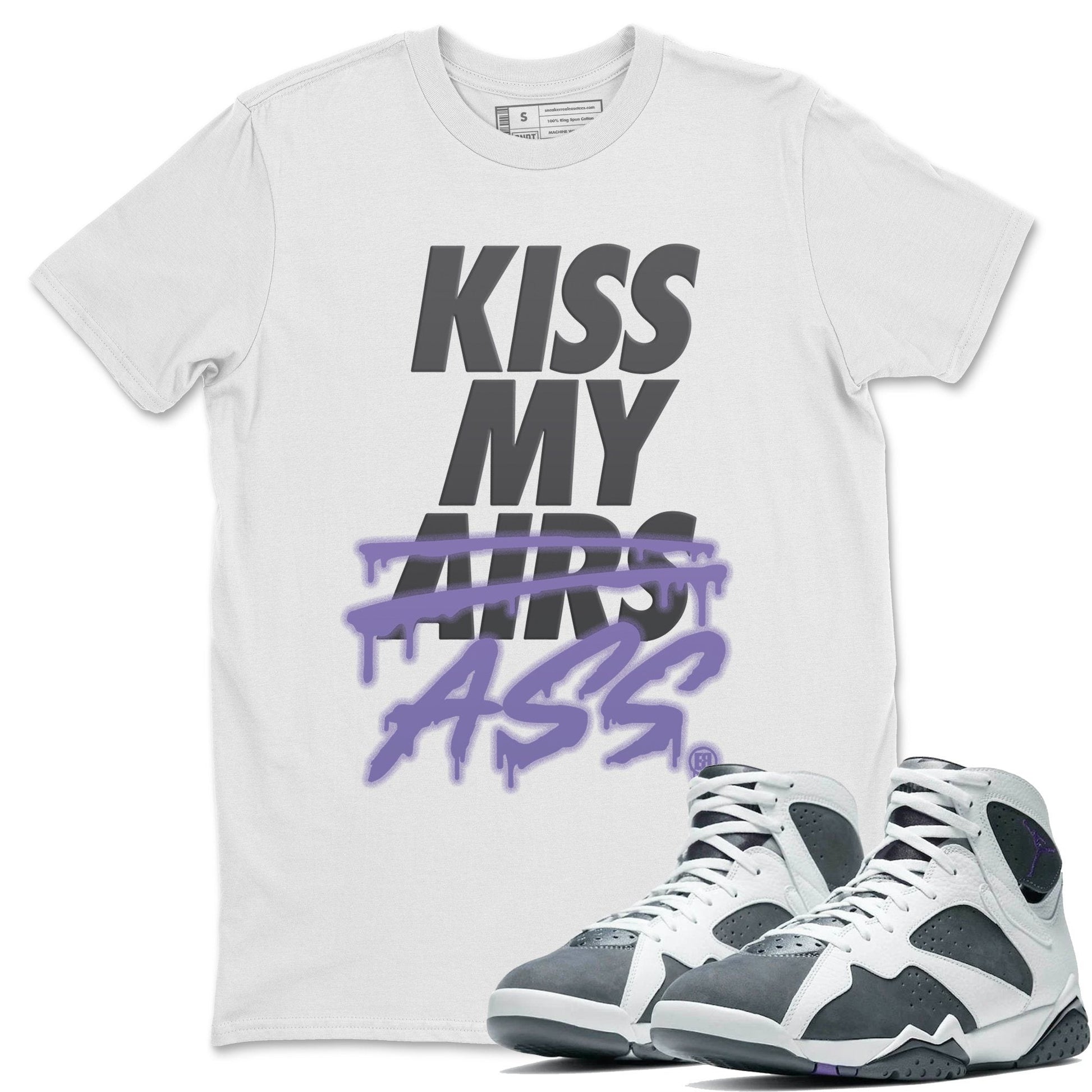 Jordan 7 Flint Sneaker Match Tees Kiss My Ass Sneaker Tees Jordan 7 Flint Sneaker Release Tees Unisex Shirts
