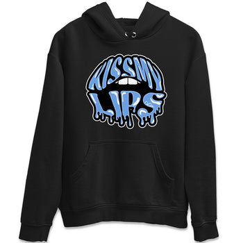 Air Jordan 1 Retro High OG UNC Toe Shirt to match Jordans Kiss My Lips Sneaker Tees AJ1 High OG UNC Toe SNRT Sneaker Release Tees Crew Neck T-Shirts Black 2
