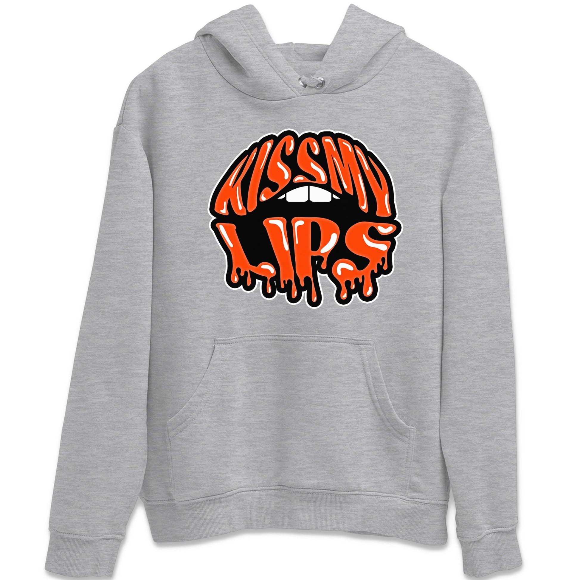 Air Jordan 12 Brilliant Orange Sneaker Match Tees Kiss My Lips Sneaker Tees AJ12 Brilliant Orange Sneaker Release Tees Unisex Shirts Heather Grey 2