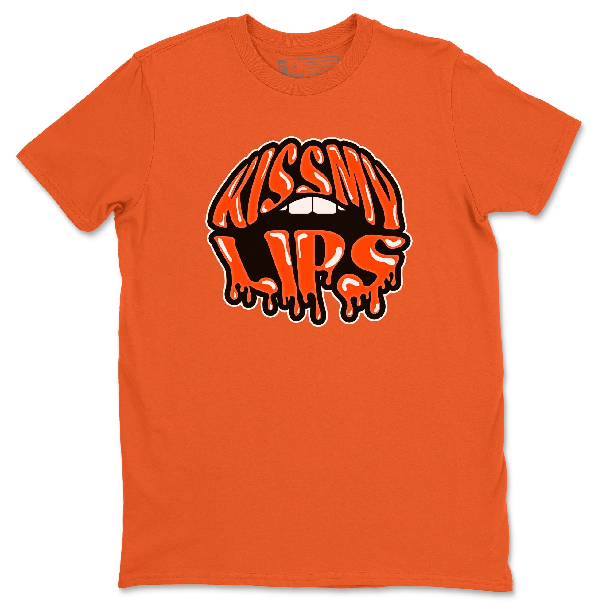 Air Jordan 12 Brilliant Orange Sneaker Match Tees Kiss My Lips Sneaker Tees AJ12 Brilliant Orange Sneaker Release Tees Unisex Shirts Orange 2