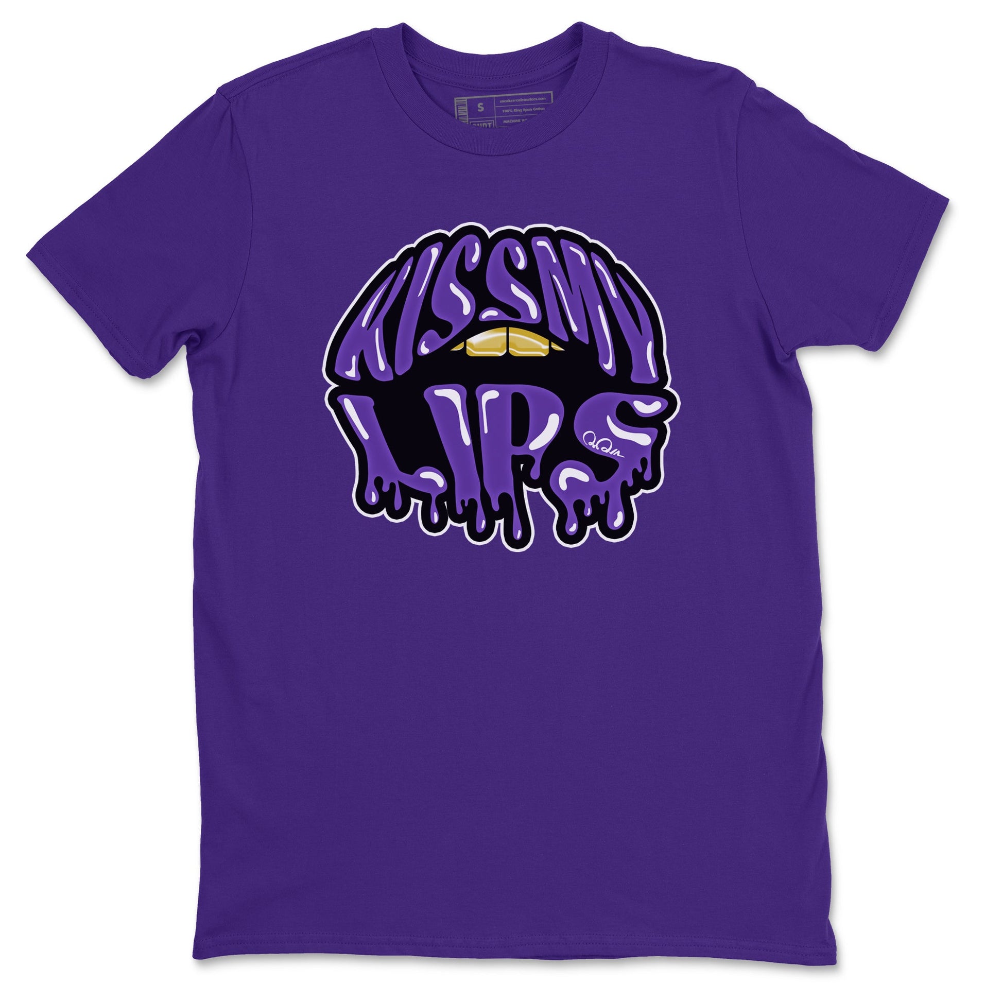 Air Jordan 12 Field Purple Sneaker Match Tees Kiss My Lips Sneaker Tees AJJordan 12 Lakers Sneaker Release Tees Unisex Shirts Purple 2