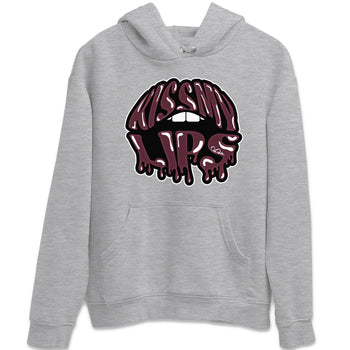 Air Jordan 5 Burgundy Sneaker Match Tees Kiss My Lips Sneaker Tees AJ5 Burgundy Sneaker Release Tees Unisex Shirts Heather Grey 2