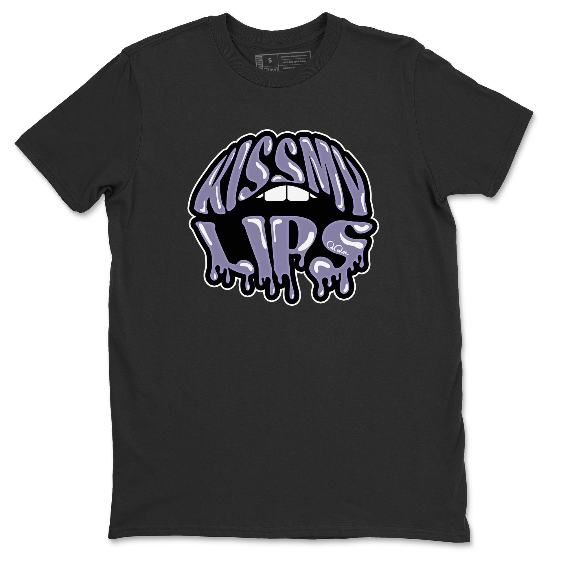 Air Jordan 5 Indigo Haze Sneaker Match Tees Kiss My Lips Sneaker Tees AJ5 Indigo Haze Sneaker Release Tees Unisex Shirts Black 2