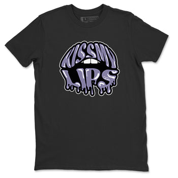Air Jordan 5 Indigo Haze Sneaker Match Tees Kiss My Lips Sneaker Tees AJ5 Indigo Haze Sneaker Release Tees Unisex Shirts Black 2