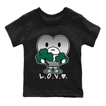 Jordan 1 Gorge Green Sneaker Match Tees L.O.V.E Sneaker Tees Jordan 1 Gorge Green Sneaker Release Tees Kids Shirts