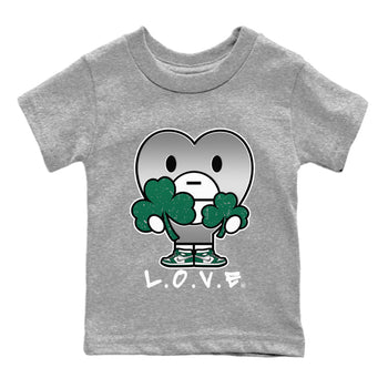 Jordan 1 Gorge Green Sneaker Match Tees L.O.V.E Sneaker Tees Jordan 1 Gorge Green Sneaker Release Tees Kids Shirts