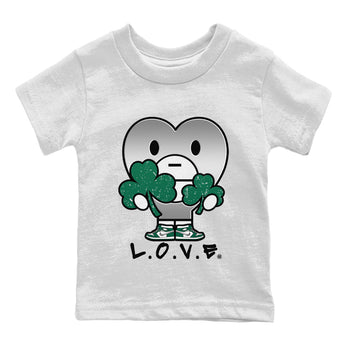 Jordan 1 Gorge Green Sneaker Match Tees L.O.V.E Sneaker Tees Jordan 1 Gorge Green Sneaker Release Tees Kids Shirts