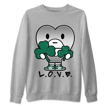 Jordan 1 Gorge Green Sneaker Match Tees L.O.V.E Sneaker Tees Jordan 1 Gorge Green Sneaker Release Tees Unisex Shirts