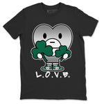 Jordan 1 Gorge Green Sneaker Match Tees L.O.V.E Sneaker Tees Jordan 1 Gorge Green Sneaker Release Tees Unisex Shirts