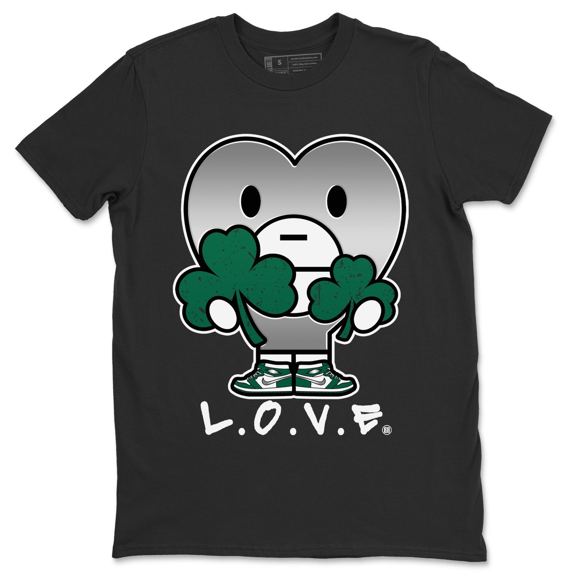 Jordan 1 Gorge Green Sneaker Match Tees L.O.V.E Sneaker Tees Jordan 1 Gorge Green Sneaker Release Tees Unisex Shirts