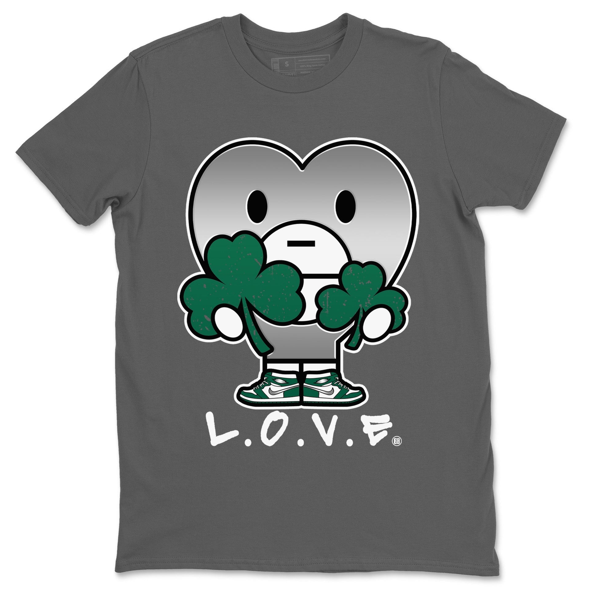 Jordan 1 Gorge Green Sneaker Match Tees L.O.V.E Sneaker Tees Jordan 1 Gorge Green Sneaker Release Tees Unisex Shirts