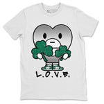 Jordan 1 Gorge Green Sneaker Match Tees L.O.V.E Sneaker Tees Jordan 1 Gorge Green Sneaker Release Tees Unisex Shirts