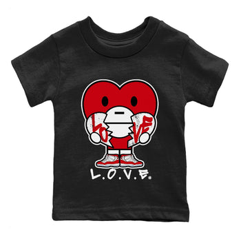 Jordan 11 Cherry Sneaker Match Tees L.O.V.E Sneaker Tees Jordan 11 Cherry Sneaker Release Tees Kids Shirts