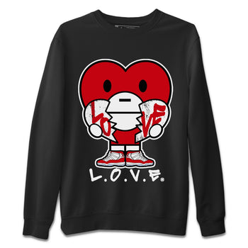 Jordan 11 Cherry Sneaker Match Tees L.O.V.E Sneaker Tees Jordan 11 Cherry Sneaker Release Tees Unisex Shirts