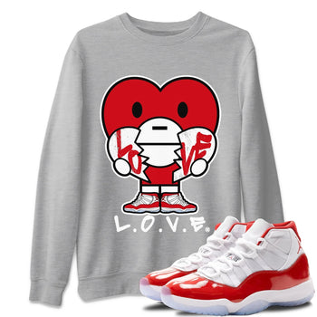 Jordan 11 Cherry Sneaker Match Tees L.O.V.E Sneaker Tees Jordan 11 Cherry Sneaker Release Tees Unisex Shirts