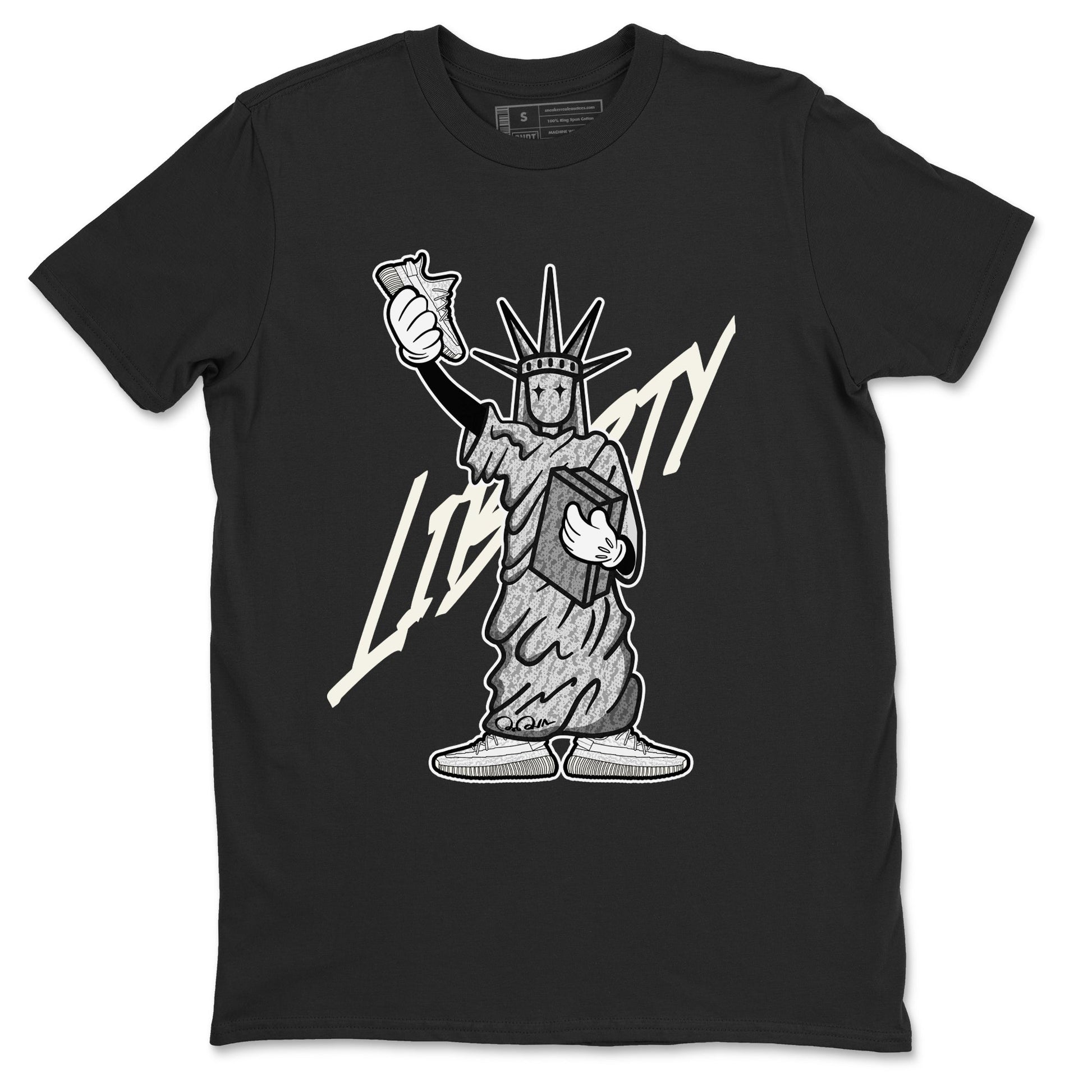 Yeezy 350 Static shirt to match jordans Liberty Of Staute sneaker tees Adidas Yeezy 350 Static SNRT Sneaker Release Tees Unisex Black 2 T-Shirt