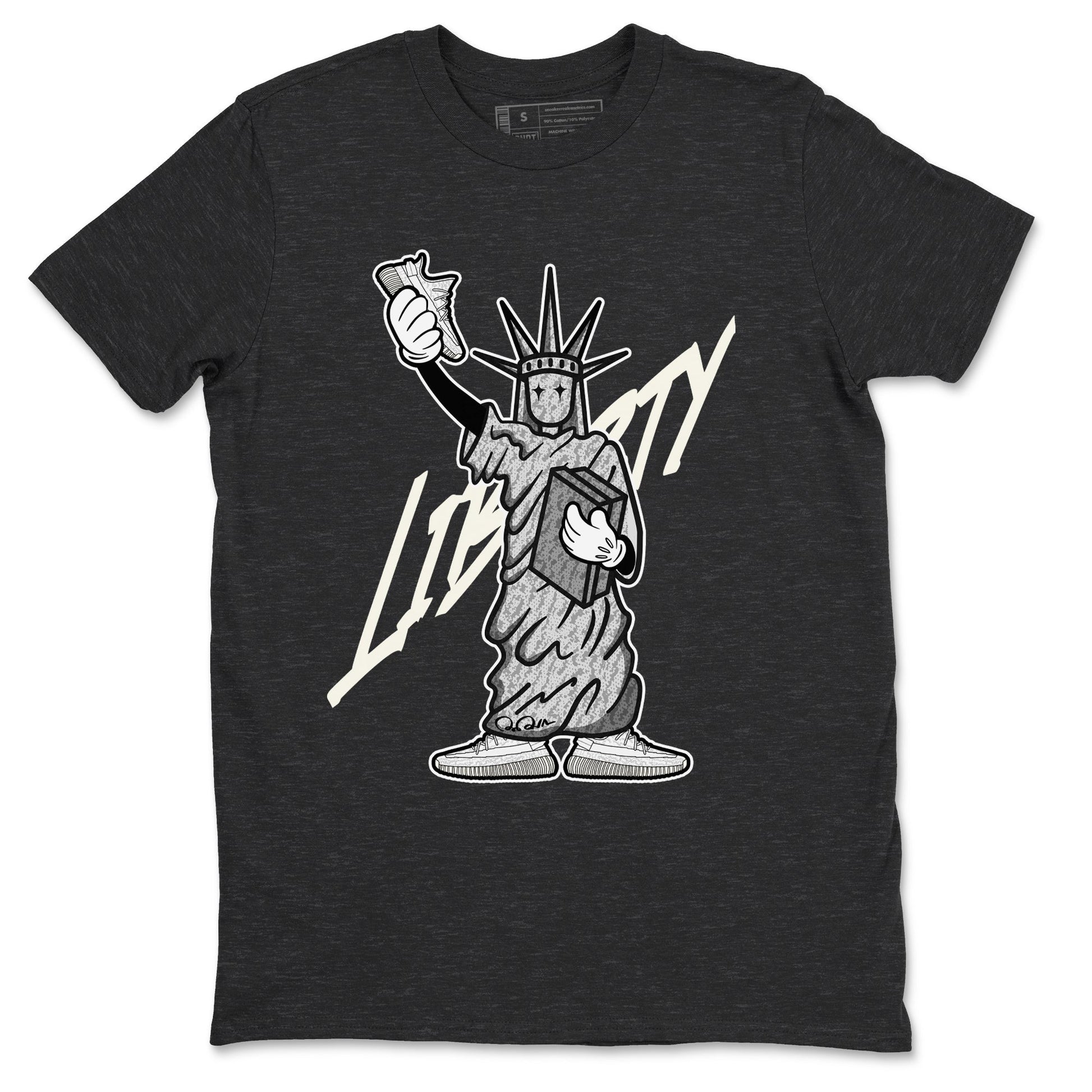 Yeezy 350 Static shirt to match jordans Liberty Of Staute sneaker tees Adidas Yeezy 350 Static SNRT Sneaker Release Tees Unisex Charcoal Heather 2 T-Shirt