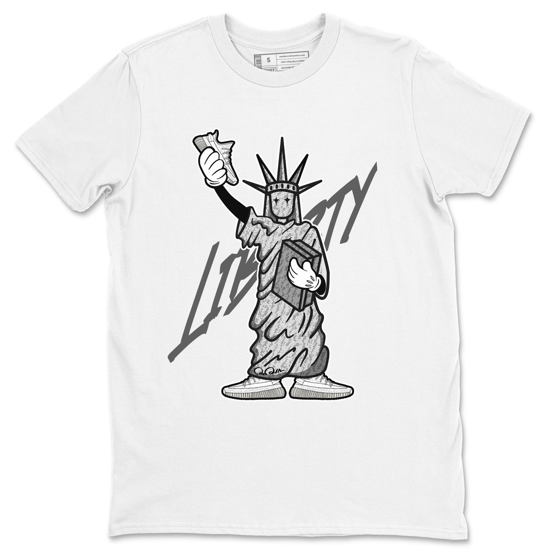 Yeezy 350 Static shirt to match jordans Liberty Of Staute sneaker tees Adidas Yeezy 350 Static SNRT Sneaker Release Tees Unisex White 2 T-Shirt