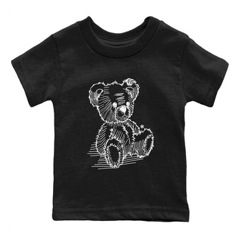 AJ14 Panda shirt to match jordans Line Bear sneaker match tees Air Jordan 14 Panda SNRT Sneaker Release Tees Baby Toddler Black 1 T-Shirt