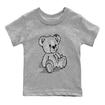 AJ14 Panda shirt to match jordans Line Bear sneaker match tees Air Jordan 14 Panda SNRT Sneaker Release Tees Baby Toddler Heather Grey 2 T-Shirt