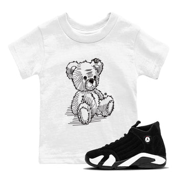 AJ14 Panda shirt to match jordans Line Bear sneaker match tees Air Jordan 14 Panda SNRT Sneaker Release Tees Baby Toddler White 1 T-Shirt