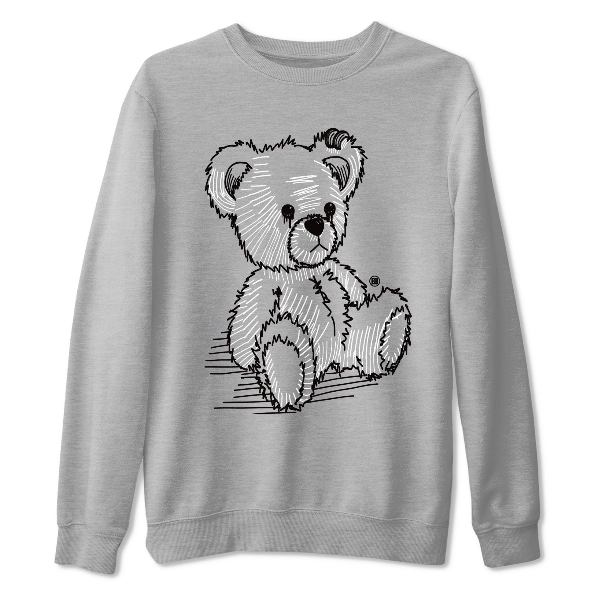 AJ14 Panda shirt to match jordans Line Bear sneaker match tees Air Jordan 14 Panda SNRT Sneaker Release Tees Unisex Heather Grey 2 T-Shirt
