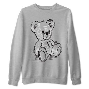 AJ14 Panda shirt to match jordans Line Bear sneaker match tees Air Jordan 14 Panda SNRT Sneaker Release Tees Unisex Heather Grey 2 T-Shirt