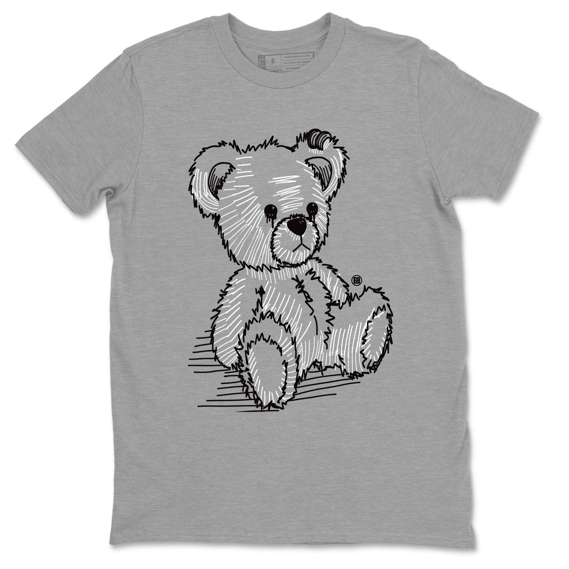 AJ14 Panda shirt to match jordans Line Bear sneaker match tees Air Jordan 14 Panda SNRT Sneaker Release Tees Unisex Heather Grey 2 T-Shirt