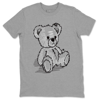 AJ14 Panda shirt to match jordans Line Bear sneaker match tees Air Jordan 14 Panda SNRT Sneaker Release Tees Unisex Heather Grey 2 T-Shirt