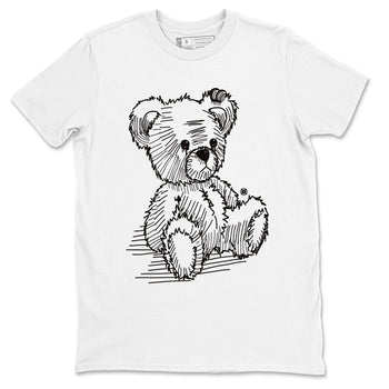 AJ14 Panda shirt to match jordans Line Bear sneaker match tees Air Jordan 14 Panda SNRT Sneaker Release Tees Unisex White 2 T-Shirt