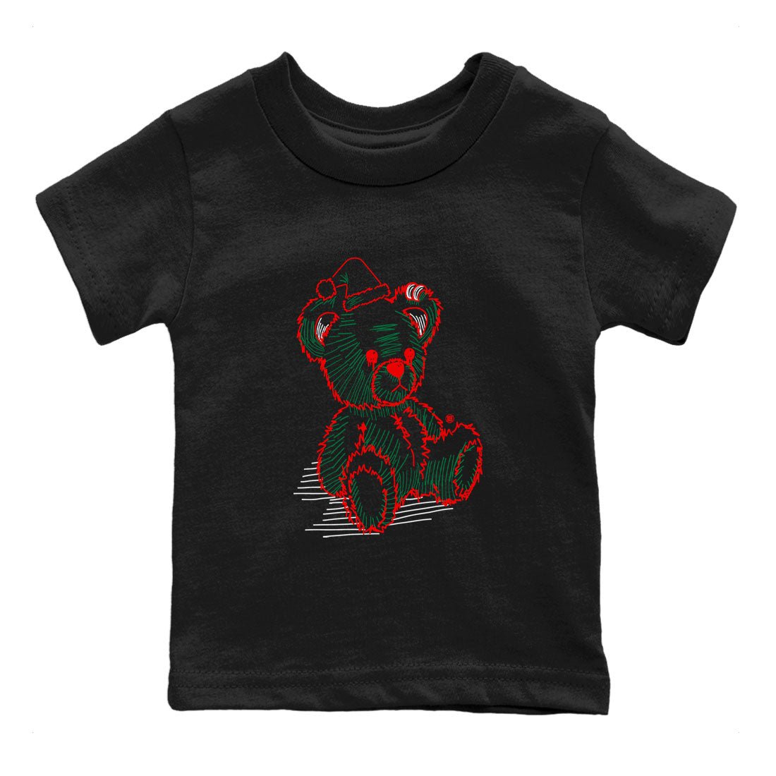 Air Jordan 2 Christmas shirt to match jordans Line Bear holiday christmas sneaker match tees AJ2 Low Christmas SNRT Sneaker Release Tees Baby Toddler Black 2 T-Shirt