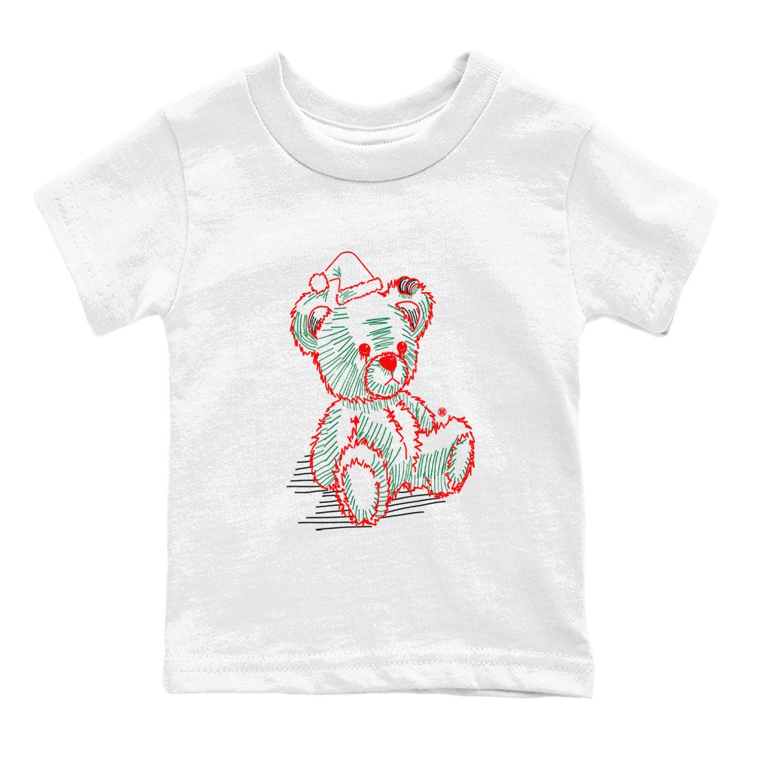 Air Jordan 2 Christmas shirt to match jordans Line Bear holiday christmas sneaker match tees AJ2 Low Christmas SNRT Sneaker Release Tees Baby Toddler White 2 T-Shirt